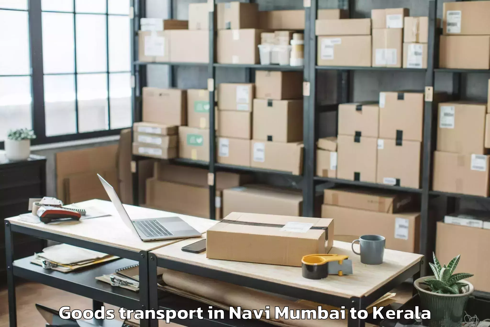 Top Navi Mumbai to Changanacherry Goods Transport Available